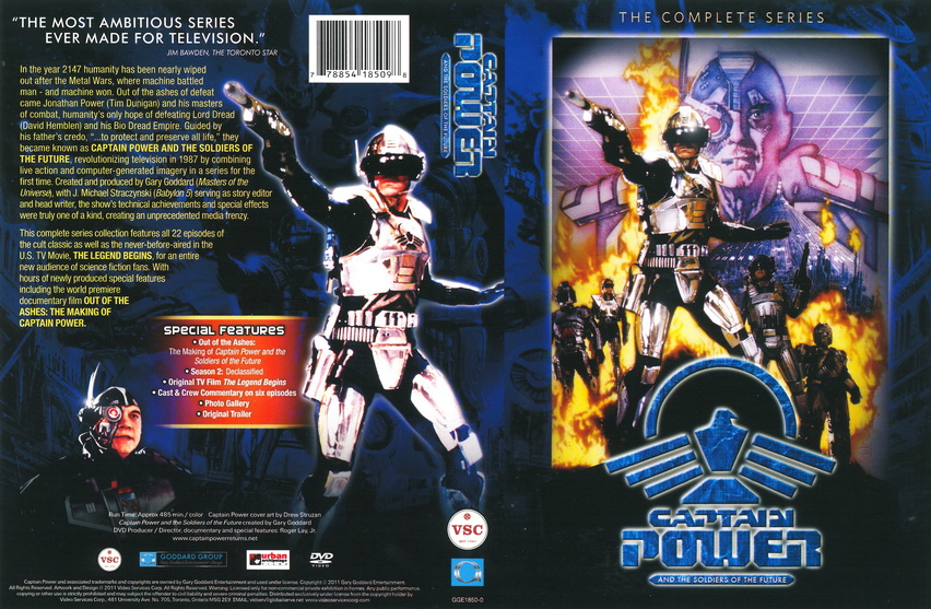 Captain Power et les Soldats du Futur (MATTEL) 1988 Recappower cover dvd
